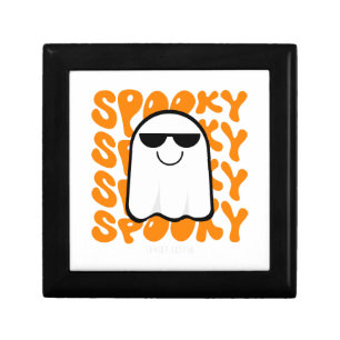 Black Orange Spooky Halloween Gift Box