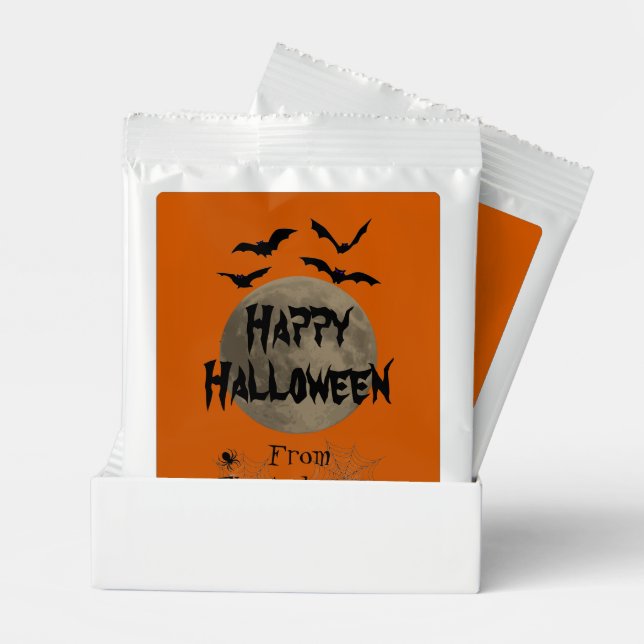 Black Orange Spooky Happy Halloween Margarita Drink Mix (Pair)
