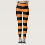 Black & Orange Stripes Festive Fun Halloween Leggings<br><div class="desc">Black & Orange Stripes Festive Fun Halloween Leggings</div>