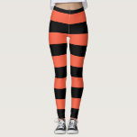 Black & Orange Stripes Festive Fun Halloween Leggings<br><div class="desc">Black & Orange Stripes Festive Fun Halloween Leggings</div>