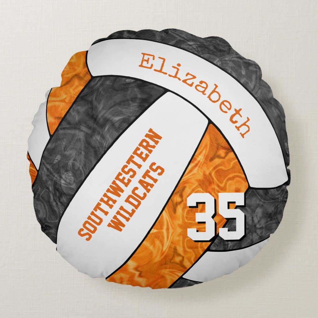 katzdzynes: Girls volleyball black orange team colors gifts