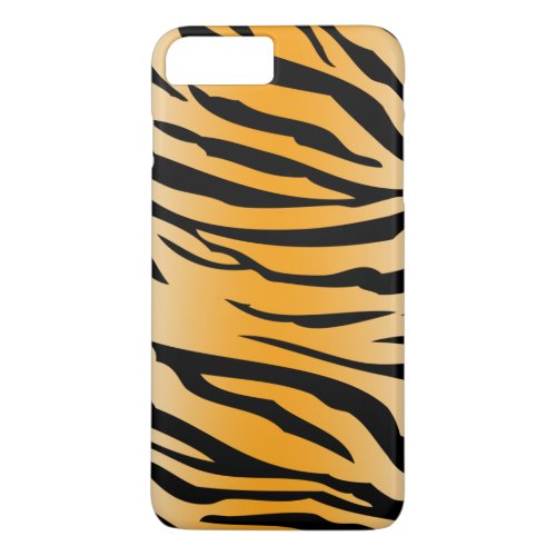 Black Orange Tiger Stripes iPhone 8 Plus7 Plus Case