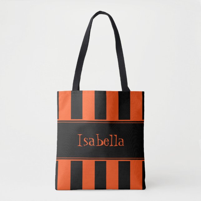 Black Orange Trick or Treat Bag (Front)