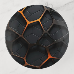 Black Orange Trinket Tray