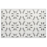 Black Orchid Abstract Flower Pattern Fabric