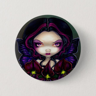"Black Orchid Fairy" Button