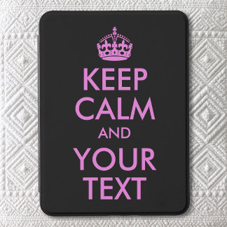 Black Orchid Keep Calm and Your Text Kindle Cover