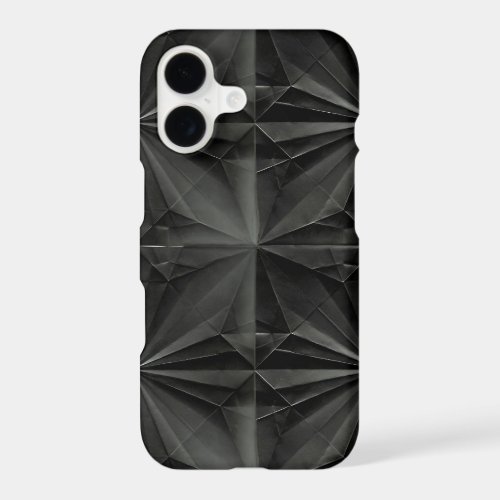 Black Origami Folded Paper iPhone 17 Case