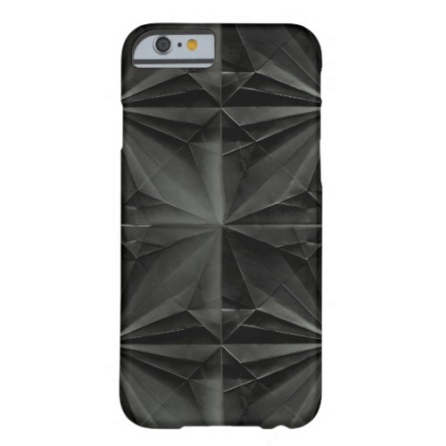 Black Origami Folded Paper Barely There iPhone 6 Case