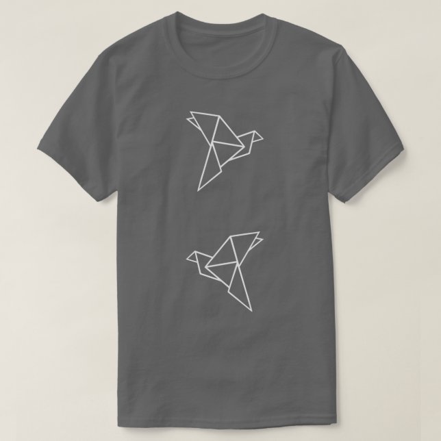 black origami T-Shirt (Design Front)