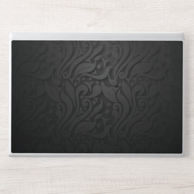 black ornaments texture marble  HP EliteBook 840 G HP Laptop Skin (Front)