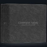 Black Ornate Floral Pattern Embossed Look Binder<br><div class="desc">Elegant black floral pattern with embossed look. Cool monochromatic design. If you need any help customizing any of my designs,  contact ArtOnWear designer. Free text formatting with live help available by request.</div>