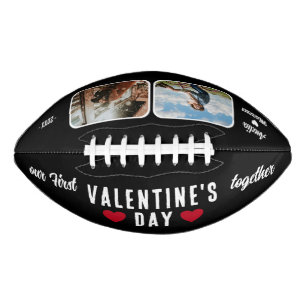 Black Our First Valentine's Day Together 2 Photos Football