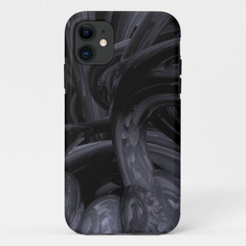 Black Out Abstract iPhone 11 Case