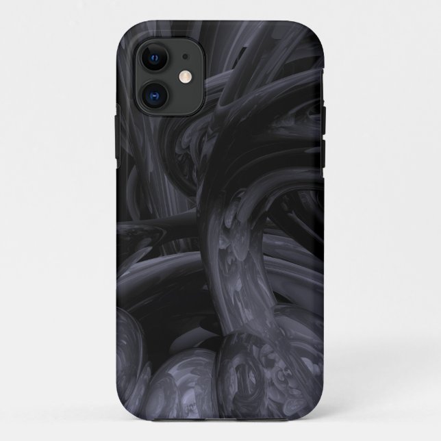 Black Out Abstract Case-Mate iPhone Case (Back)