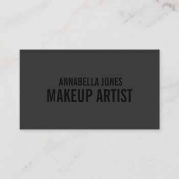 Black Out Makeup Artist | Business Cards by FINEandDANDY at Zazzle