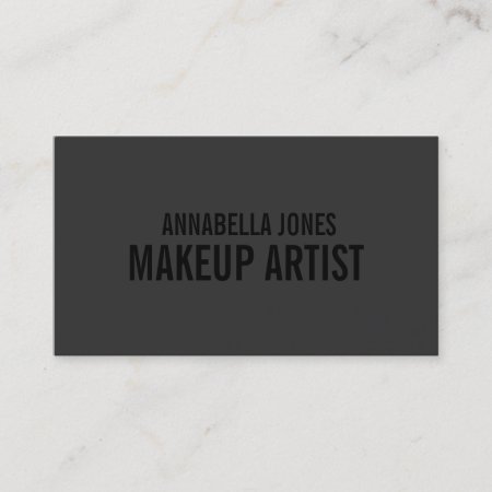 Black Out Makeup Artist | Business Cards