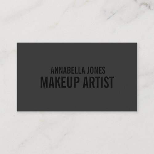 Black Out Makeup Artist | Business Cards