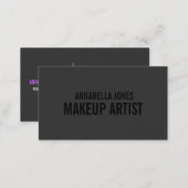 Black Out Makeup Artist | Business Cards (Front/Back)