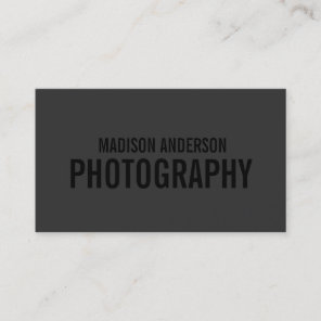 Black Out Photography | Business Cards