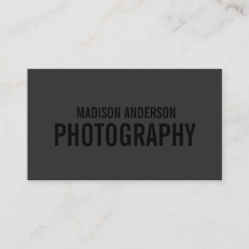 Black Out Photography | Business Cards by FINEandDANDY at Zazzle