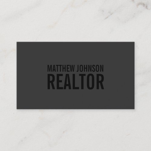 Black Out Realtor  Business Cards
