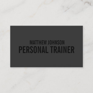 Black Out Trainer Business Cards