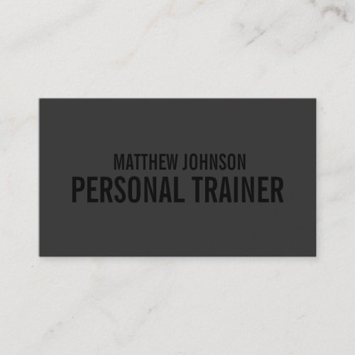 Black Out Trainer  Business Cards