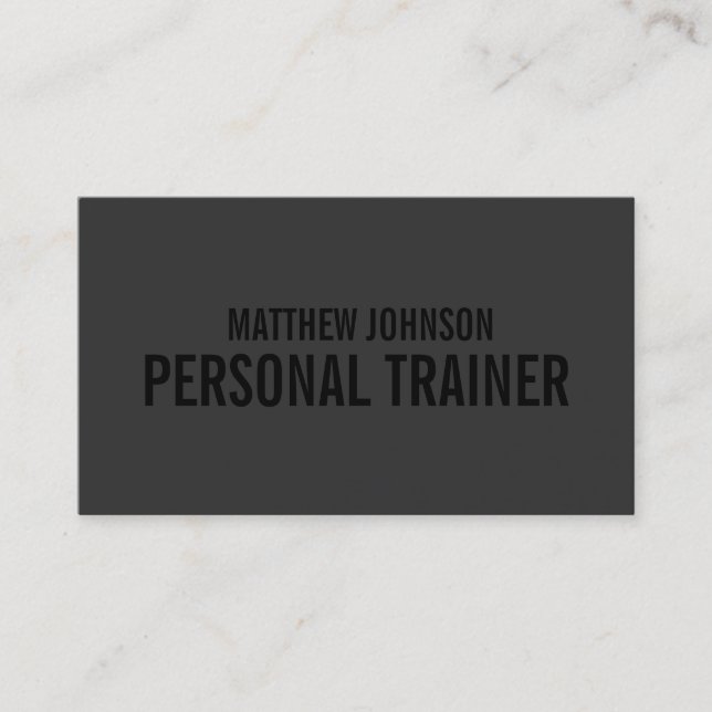 Black Out Trainer | Business Cards (Front)