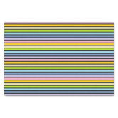 Vertical Outlined Pastel Rainbow Stripes Tissue Paper