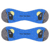 Black Owl Big Blue eyes Tree Moon Stars Softball (Panels)