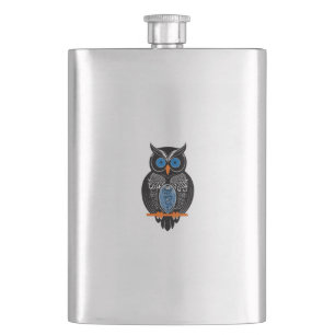 Black Owl Flask