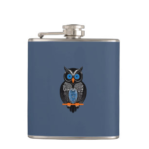 Black Owl Flask