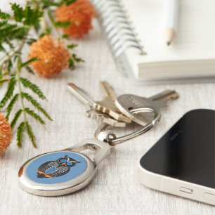 Black Owl Keychain