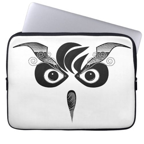 Black Owl Laptop Bag