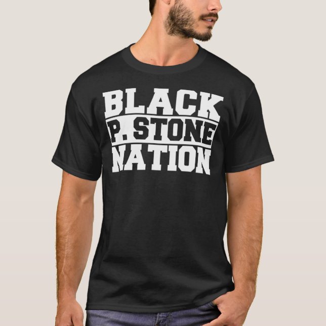 Black P Stone Nation Bpsn T-Shirt (Front)