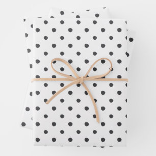 Black Paint Dot Gift Wrap