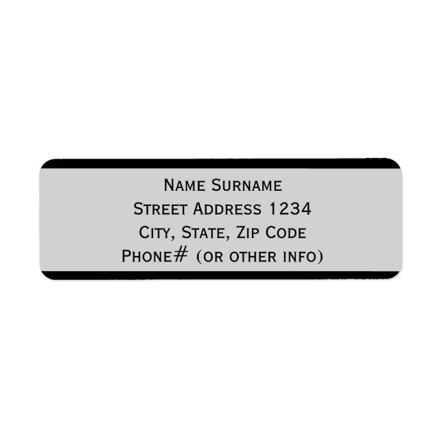 Black Paint Label (Front)
