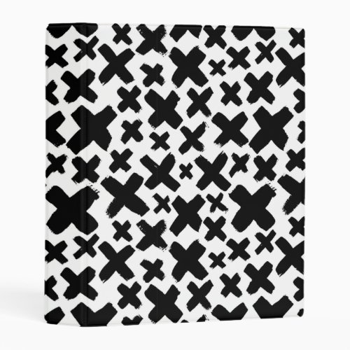 Black Paint Splash Pattern Mini Binder