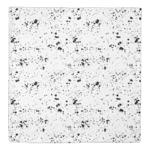 Black Paint Splatter Pattern Duvet Cover