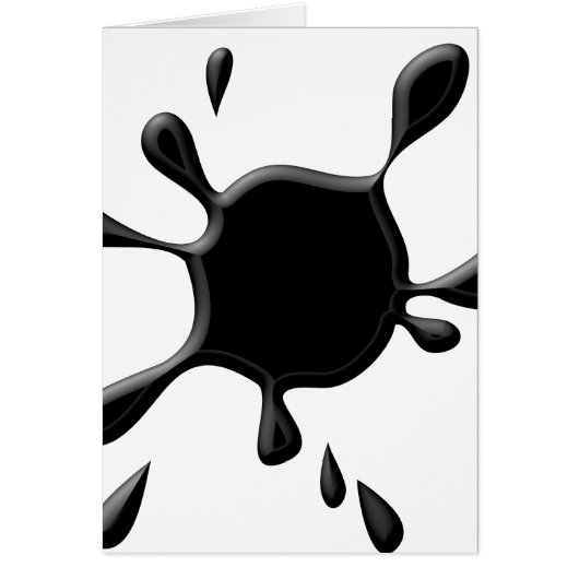 Black Paint Splodge Cards (Front)