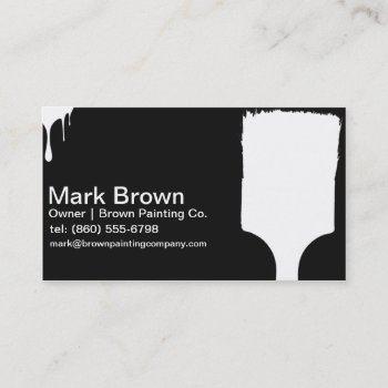 Black Painter Business Cards by JBB926 at Zazzle