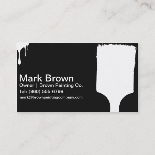 Black Painter Business Cards