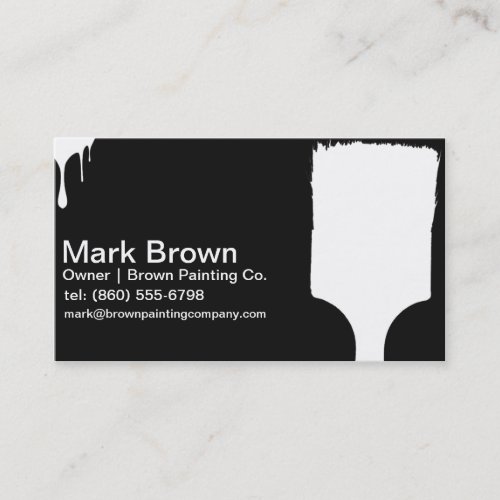 Black Painter Business Cards