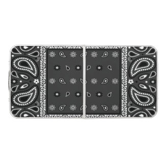 Black Paisley Bandana Birthday Hip Hop Rap Scarf Beer Pong Table
