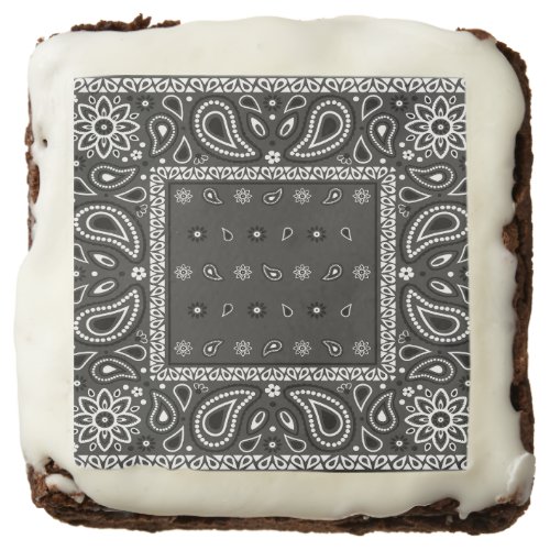 Black Paisley Bandana Birthday Hip Hop Rap Scarf Brownie