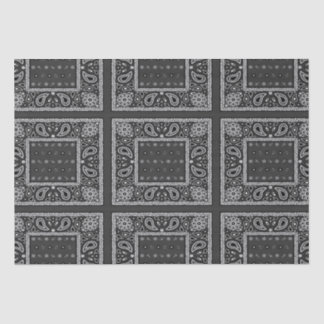 Black Paisley Bandana Birthday Hip Hop Rap Scarf Tissue Paper