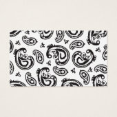 Black Paisley Flower Pattern (Back)