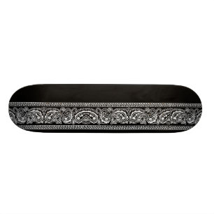 Black Paisley Skateboard Pro