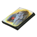 Black Palm Cockatoo Realistic Painting Wallet